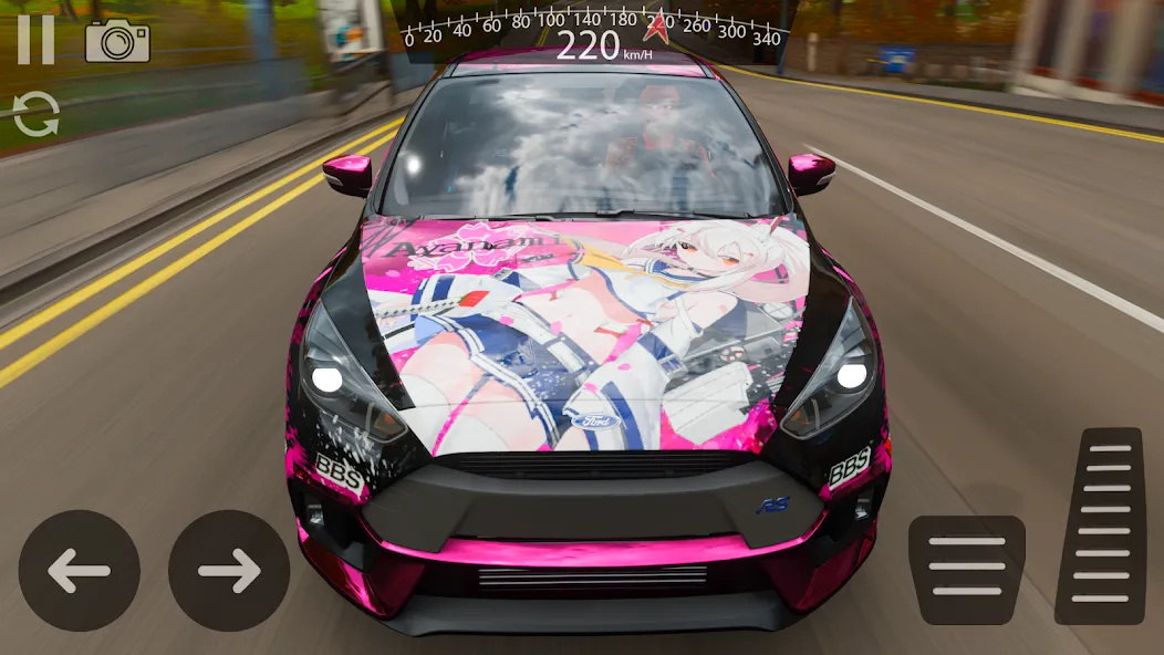 Drive Ford Focus RS Simulator (Драйв Форд Фокус РС Симулятор) [МОД: Все открыто, Дополнительные деньги и Меню MOD] Screenshot 4