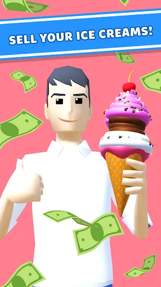 Ice Cream Inc. ASMR, DIY Games [МОД: Много денег, Монет и Все открыто] Screenshot 2