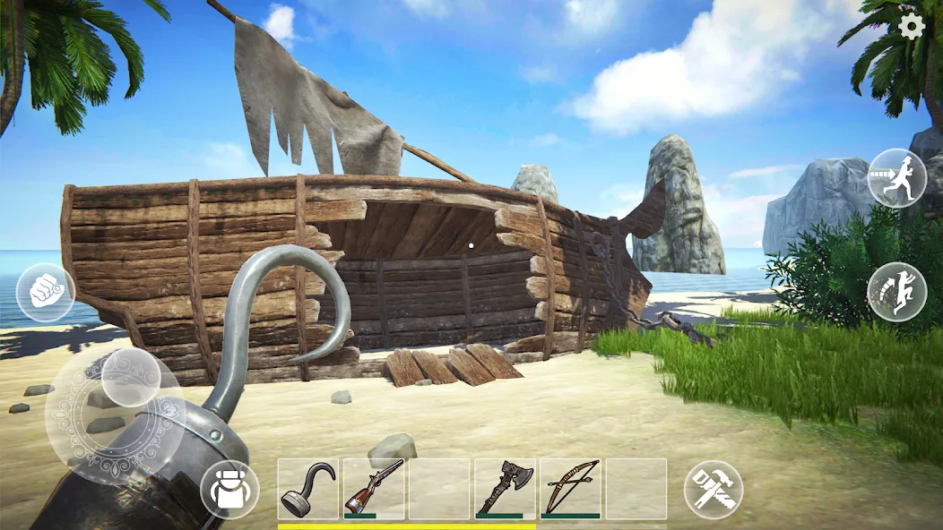 Last Pirate: Survival Island (Ласт Пират) [МОД: Много монет, Открытые уровни и Мега MOD] Screenshot 1