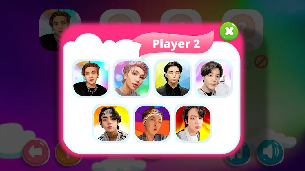 Bangtan Memory (Бангтан Мемори) [МОД: Много монет, Открытые уровни и Мега MOD] Screenshot 2