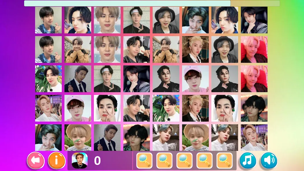 Bangtan Memory (Бангтан Мемори) [МОД: Много монет, Открытые уровни и Мега MOD] Screenshot 3