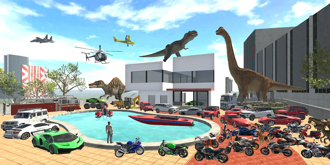 Indian Bikes Driving 3D (Индийские мотоциклы Вождение 3D) [МОД: Деньги, Монеты и Меню MOD] Screenshot 1