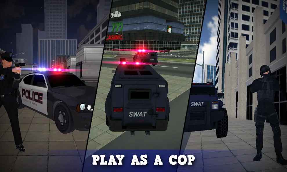 Justice Rivals 3 Cops&Robbers [МОД: Бесконечные деньги, Монеты и Мега MOD] Screenshot 1