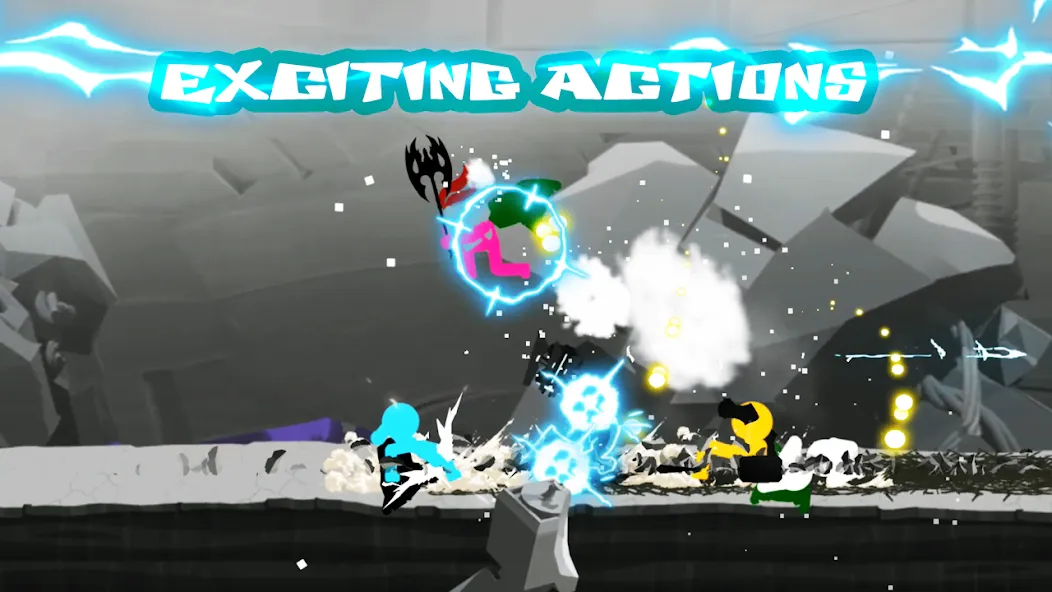 Stickman The Flash (Стикмэн Флэш) [МОД: Меню, Бесконечные монеты и Открытые уровни] Screenshot 1