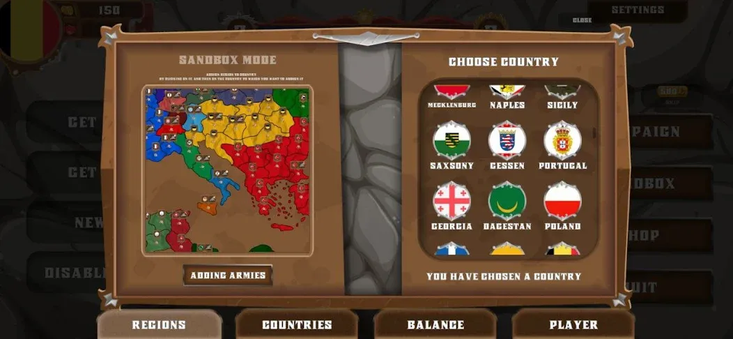 World conquest: Europe 1812 (Всемирное завоевание) [МОД: Меню, Бесконечные монеты и Открытые уровни] Screenshot 2