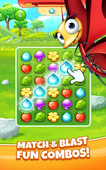 Match 3 Game - Fiends Stars (Матч 3 Игра) [МОД: Много денег, Монет и Все открыто] Screenshot 1