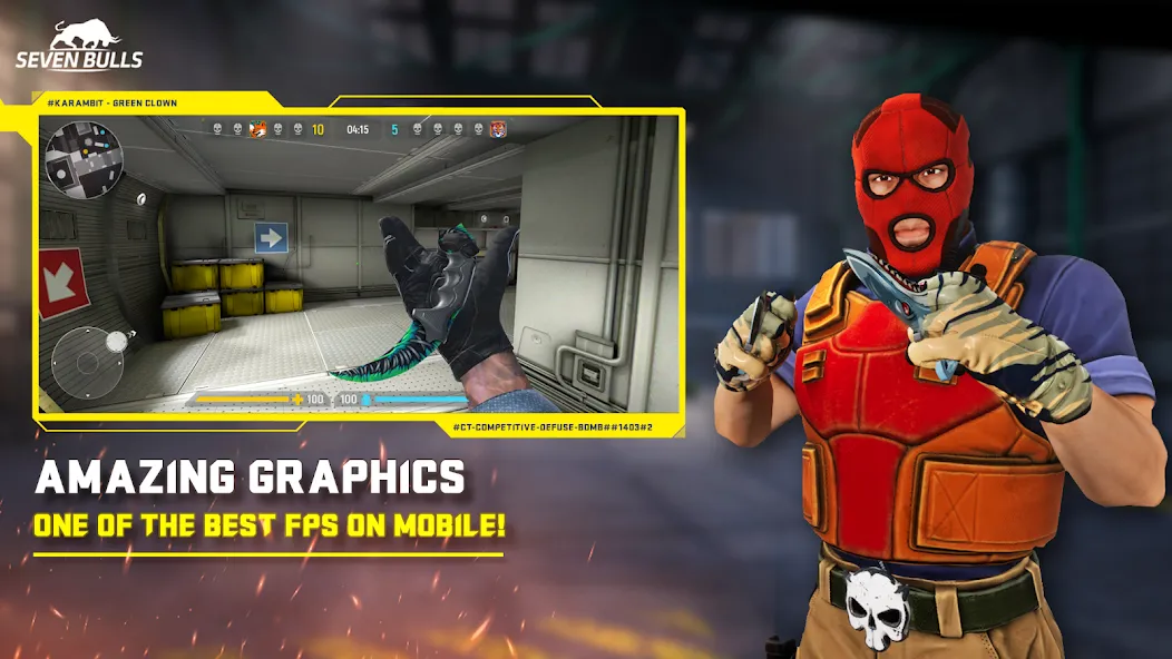 Counter Attack Multiplayer FPS (Каунтер Аттак Мультиплеер ФПС) [МОД: Все открыто, Дополнительные деньги и Меню MOD] Screenshot 1