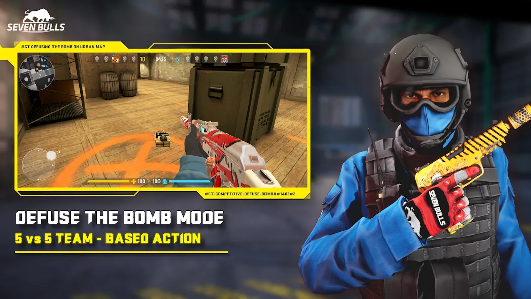 Counter Attack Multiplayer FPS (Каунтер Аттак Мультиплеер ФПС) [МОД: Все открыто, Дополнительные деньги и Меню MOD] Screenshot 2