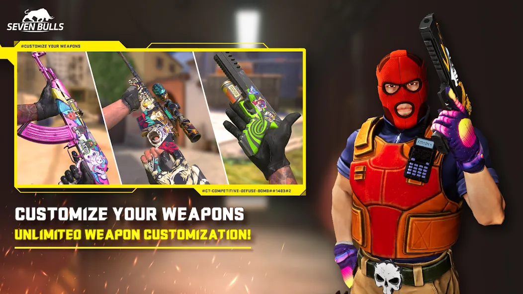 Counter Attack Multiplayer FPS (Каунтер Аттак Мультиплеер ФПС) [МОД: Все открыто, Дополнительные деньги и Меню MOD] Screenshot 3
