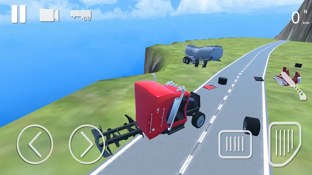 Truck Crash Simulator Accident (Симулятор ДТП с грузовиком) [МОД: Бесконечные деньги, Монеты и Мега MOD] Screenshot 1