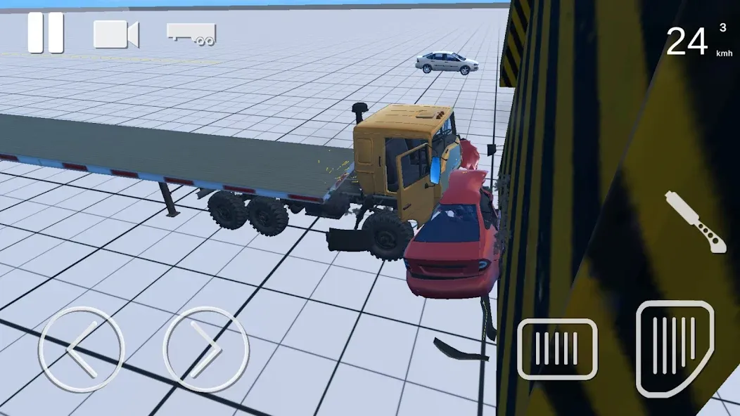 Truck Crash Simulator Accident (Симулятор ДТП с грузовиком) [МОД: Бесконечные деньги, Монеты и Мега MOD] Screenshot 4