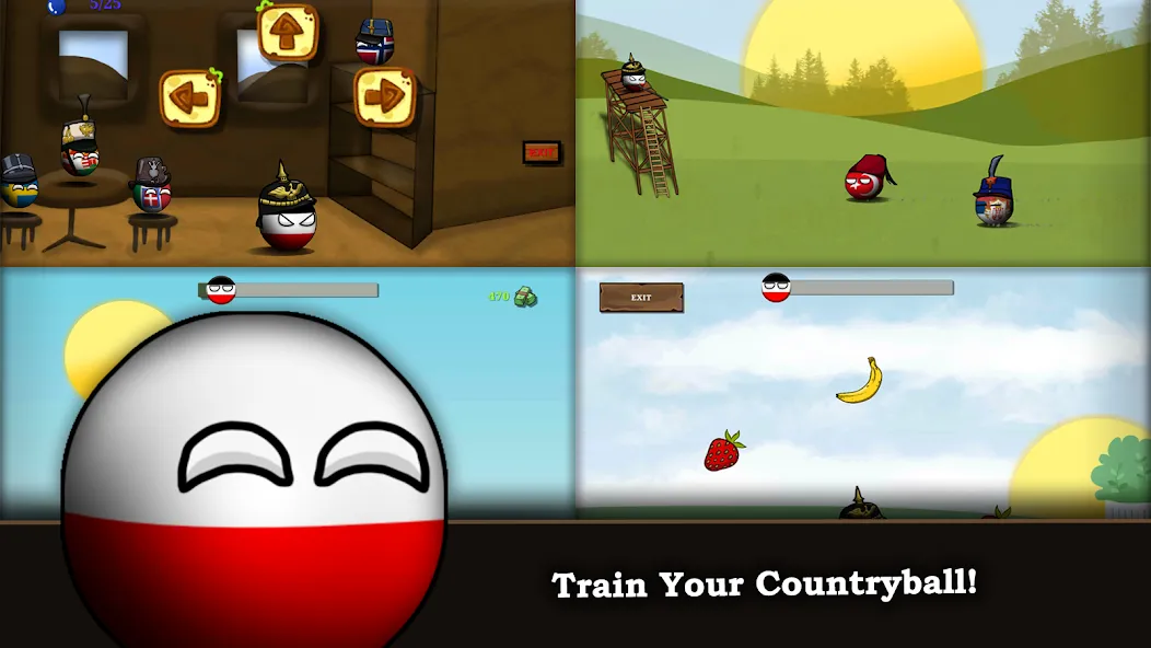 Countryball: Europe 1890 (Кантриболл) [МОД: Много монет, Открытые уровни и Мега MOD] Screenshot 4