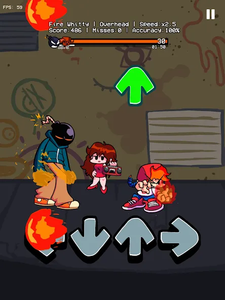Music Battle Fire Fight Whitty (Бит Огонь Бой Мод Витти) [МОД: Много монет, Открытые уровни и Мега MOD] Screenshot 4