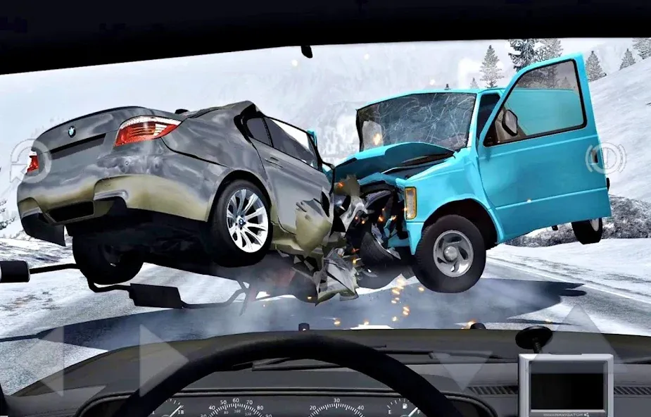 Car Crash Damage Engine Wreck (Кар Крэш Дамаг Энджин Врек) [МОД: Много денег, Монет и Все открыто] Screenshot 1
