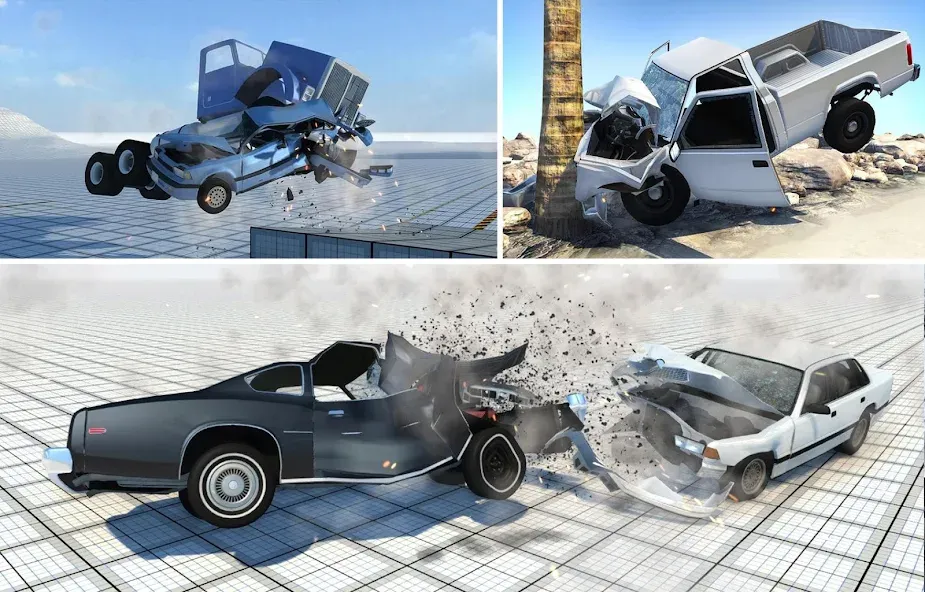 Car Crash Damage Engine Wreck (Кар Крэш Дамаг Энджин Врек) [МОД: Много денег, Монет и Все открыто] Screenshot 3