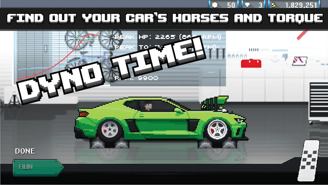 Pixel Car Racer (Пиксельный гоночный автомобиль) [МОД: Бесконечные деньги, Монеты и Мега MOD] Screenshot 3