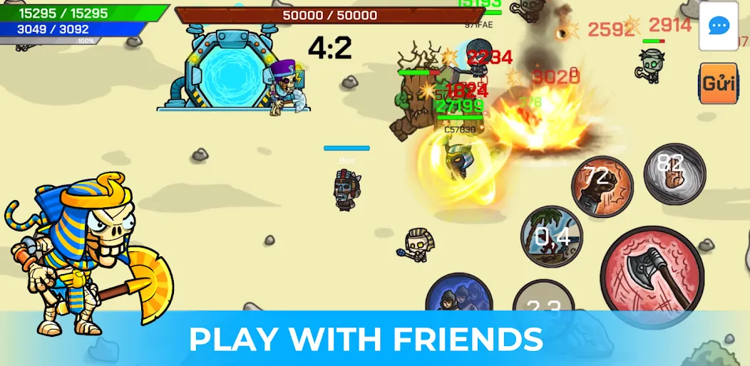 Chibi Survivor Online (Чиби Выживание Онлайн) [МОД: Много монет, Открытые уровни и Мега MOD] Screenshot 1
