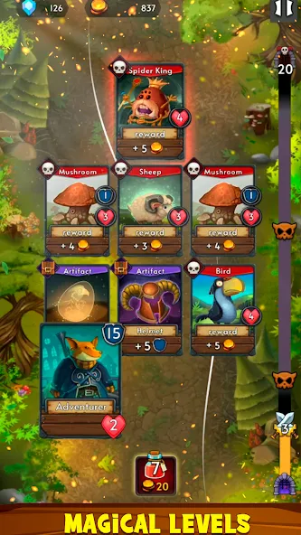 Card Dungeons: Rouge RPG (Кард Данжены) [МОД: Много монет, Открытые уровни и Мега MOD] Screenshot 3