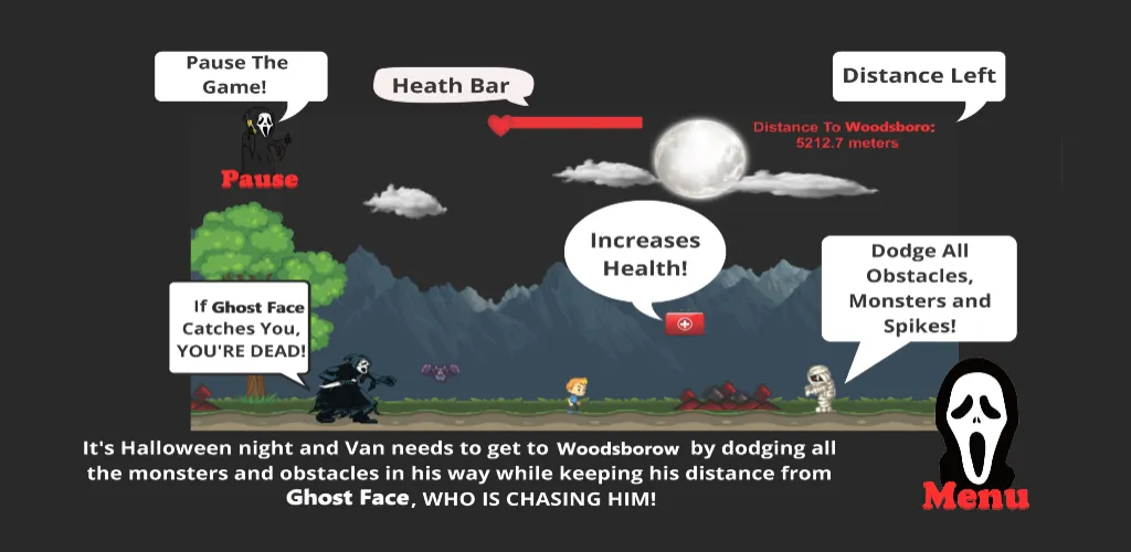 Scream: Escape from Ghost Face (Скрим) [МОД: Все открыто, Дополнительные деньги и Меню MOD] Screenshot 2