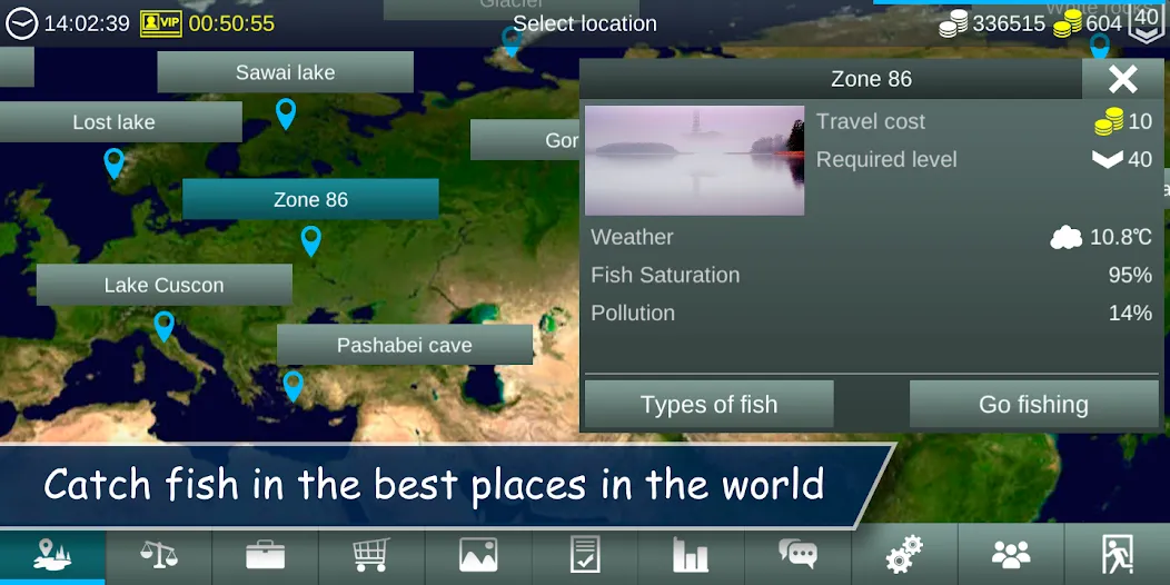 My Fishing World (Мой рыболовный мир) [МОД: Меню, Бесконечные монеты и Открытые уровни] Screenshot 2