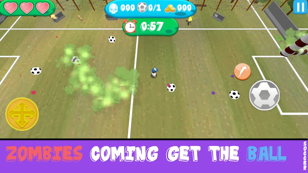 Soccer Apocalypse Survival (Соккер Апокалипсис Сурвивал) [МОД: Меню, Бесконечные монеты и Открытые уровни] Screenshot 3