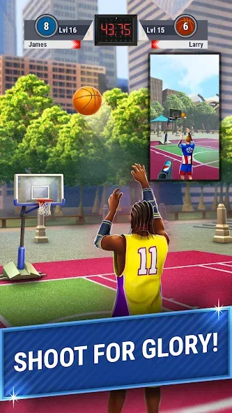 3pt Contest: Basketball Games [МОД: Все открыто, Дополнительные деньги и Меню MOD] Screenshot 2