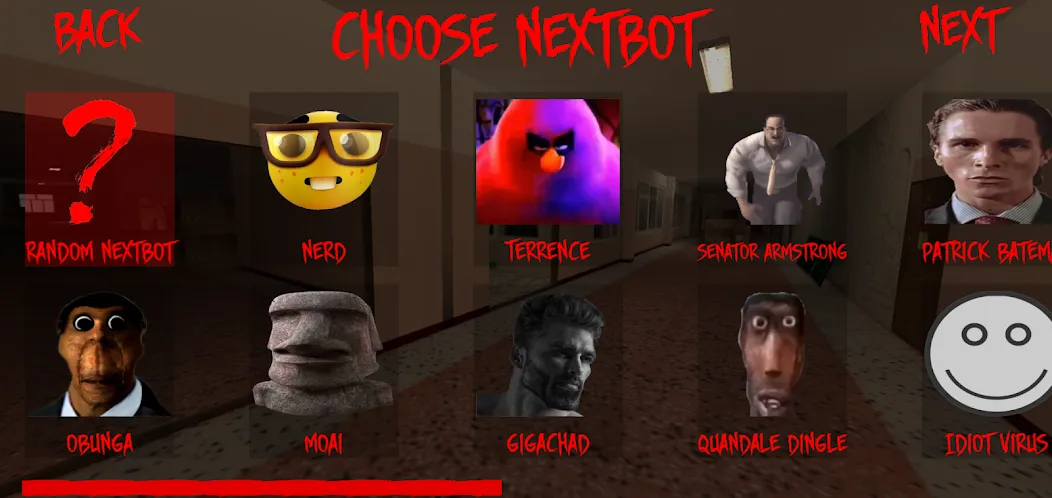 Nextbot chasing (Некстбот чейзинг) [МОД: Меню, Бесконечные монеты и Открытые уровни] Screenshot 1