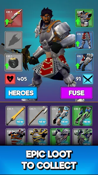 UnderKnight: One Thumb Warrior (Андернайт) [МОД: Деньги, Монеты и Меню MOD] Screenshot 2
