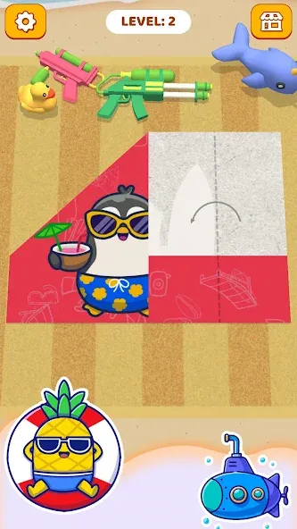 Paper Fold: Paper Puzzle 3D (Пейпер Фолд) [МОД: Много монет, Открытые уровни и Мега MOD] Screenshot 4