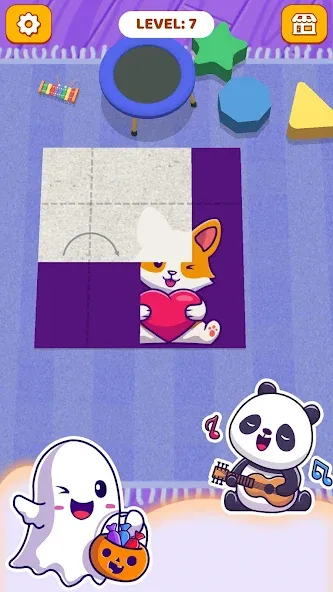 Paper Fold: Paper Puzzle 3D (Пейпер Фолд) [МОД: Много монет, Открытые уровни и Мега MOD] Screenshot 5