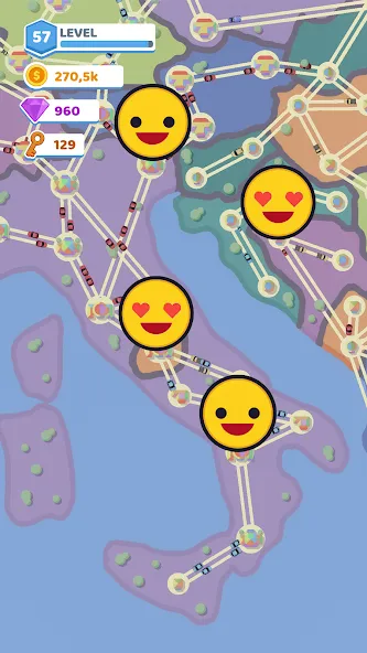 State Connect: Traffic Control (тейт Коннект) [МОД: Меню, Бесконечные монеты и Открытые уровни] Screenshot 4
