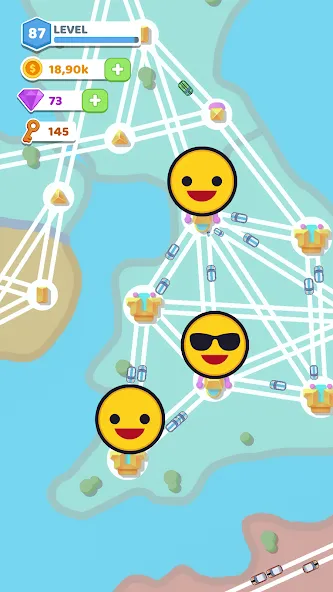 State Connect: Traffic Control (тейт Коннект) [МОД: Меню, Бесконечные монеты и Открытые уровни] Screenshot 5