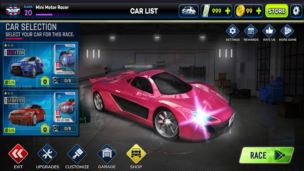 Car Highway Racing for Speed (Трафик Рейсер Трафик игры) [МОД: Много монет, Открытые уровни и Мега MOD] Screenshot 1