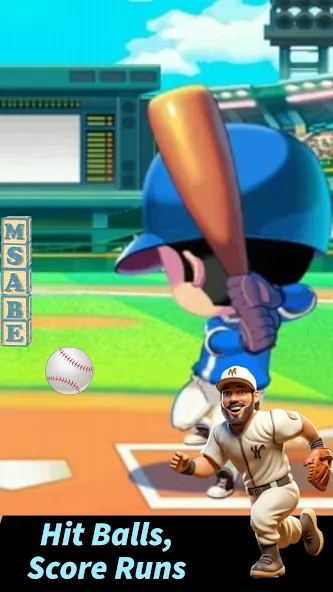 Baseball Letter Strike Homerun [МОД: Все открыто, Дополнительные деньги и Меню MOD] Screenshot 1