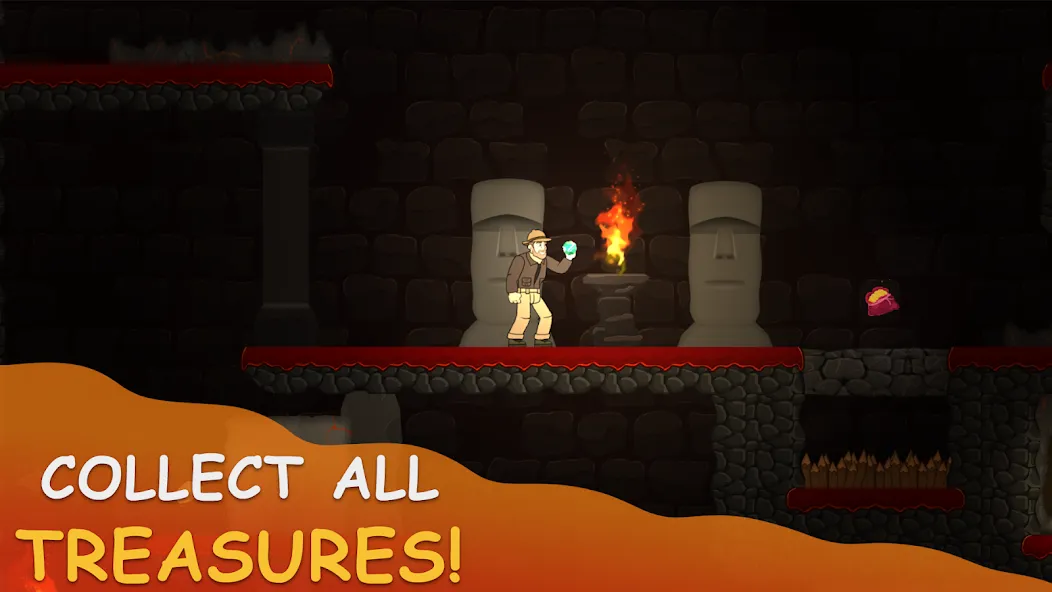 Volcano Escape (Вулканическое бегство) [МОД: Много монет, Открытые уровни и Мега MOD] Screenshot 1