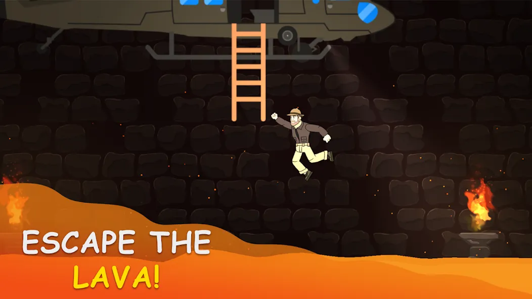 Volcano Escape (Вулканическое бегство) [МОД: Много монет, Открытые уровни и Мега MOD] Screenshot 2