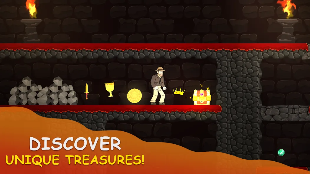 Volcano Escape (Вулканическое бегство) [МОД: Много монет, Открытые уровни и Мега MOD] Screenshot 3