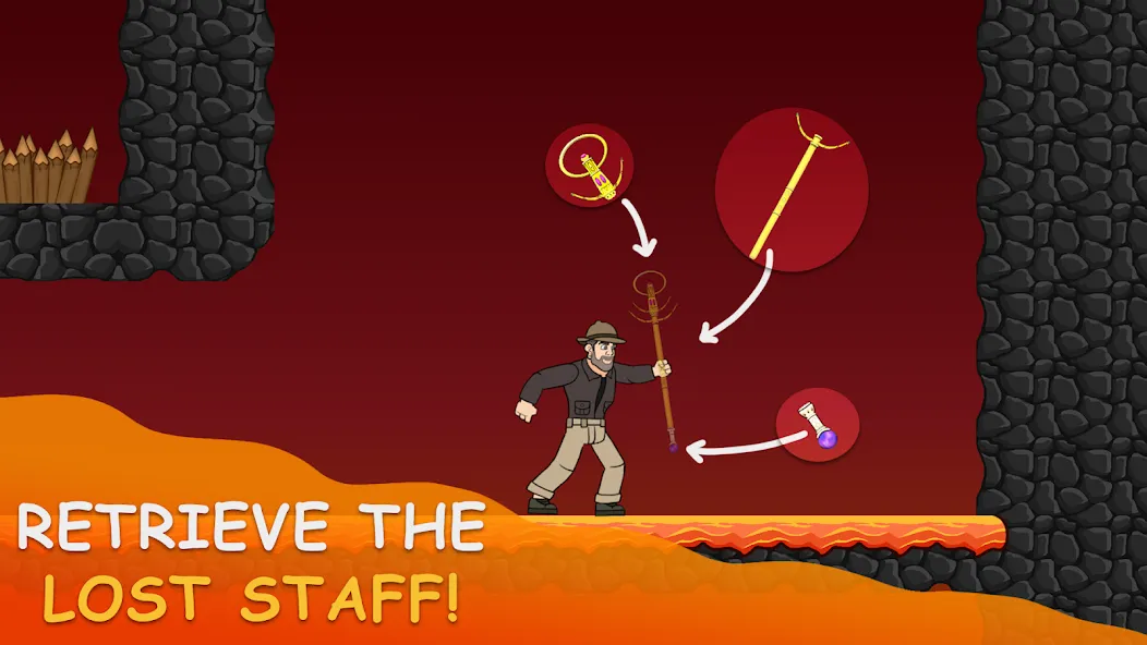 Volcano Escape (Вулканическое бегство) [МОД: Много монет, Открытые уровни и Мега MOD] Screenshot 5