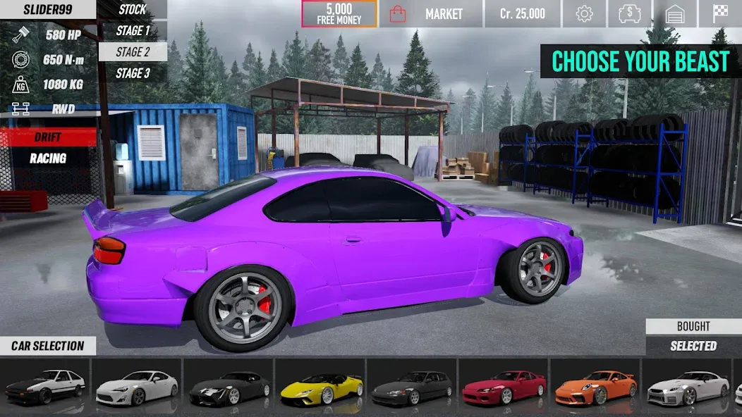 The Touge (Зе Тоуге) [МОД: Много монет, Открытые уровни и Мега MOD] Screenshot 1