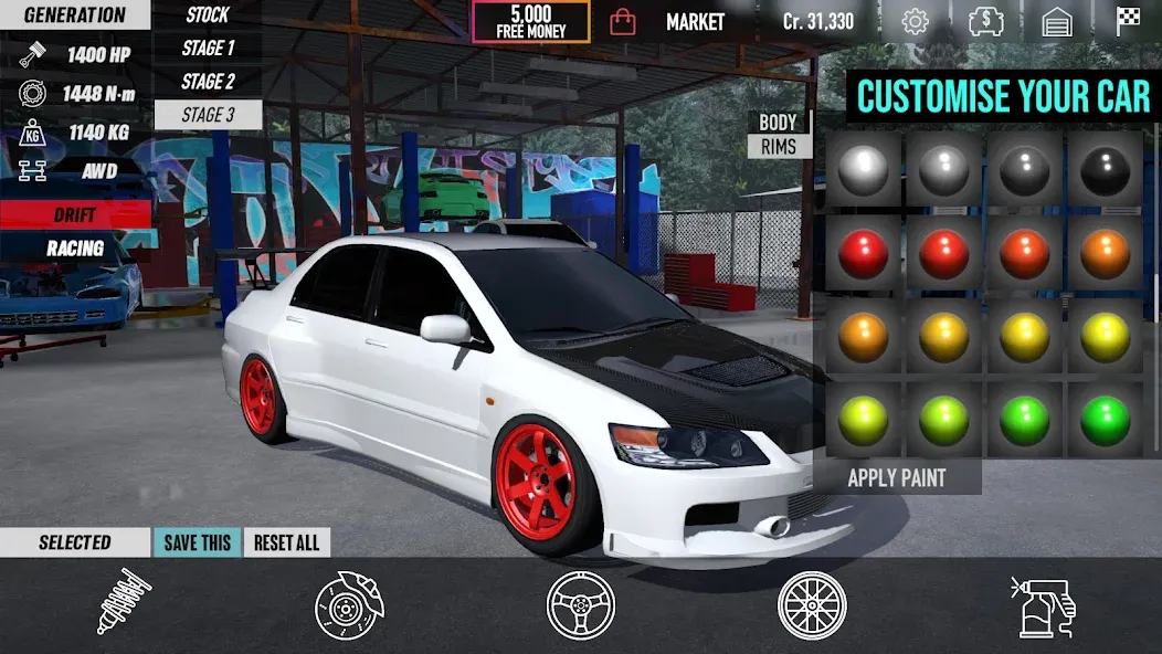 The Touge (Зе Тоуге) [МОД: Много монет, Открытые уровни и Мега MOD] Screenshot 4