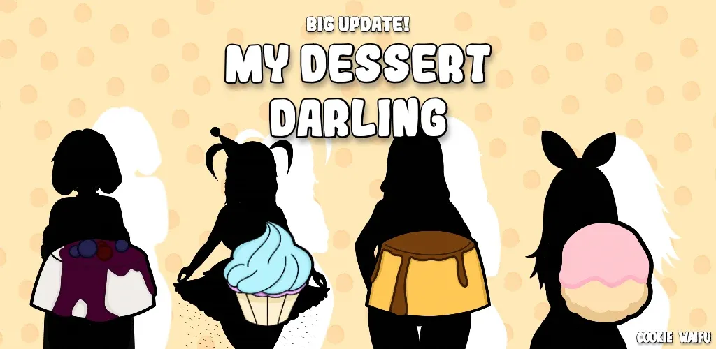 Cookie Waifu: Dessert Darling (Куки Вайфу) [МОД: Меню, Бесконечные монеты и Открытые уровни] Screenshot 1