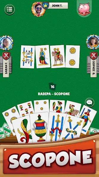 Scopa - Italian Card Game (Скопа) [МОД: Много монет, Открытые уровни и Мега MOD] Screenshot 4