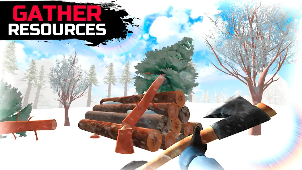 WinterCraft: Survival Forest (ВинтерКрафт) [МОД: Бесконечные деньги, Монеты и Мега MOD] Screenshot 4
