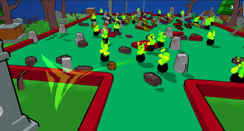 MiniGolf Madness: Halloween (МиниГольф безумие) [МОД: Меню, Бесконечные монеты и Открытые уровни] Screenshot 2