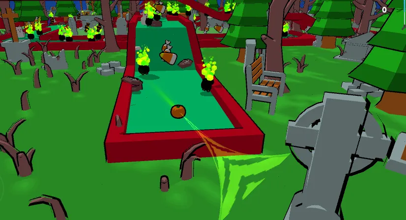 MiniGolf Madness: Halloween (МиниГольф безумие) [МОД: Меню, Бесконечные монеты и Открытые уровни] Screenshot 5