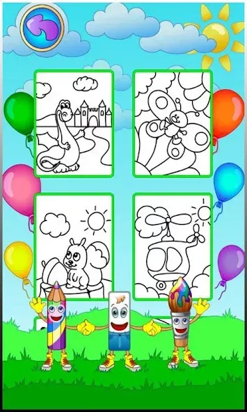 Coloring pages [МОД: Меню, Бесконечные монеты и Открытые уровни] Screenshot 2
