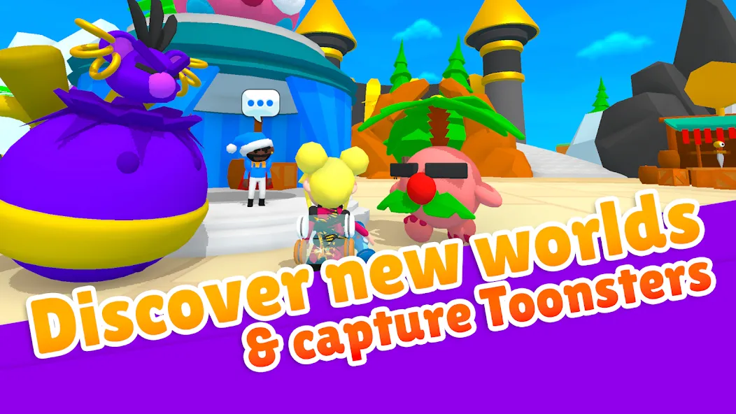 Toonsters: Crossing Worlds (Тунстерс) [МОД: Меню, Бесконечные монеты и Открытые уровни] Screenshot 2