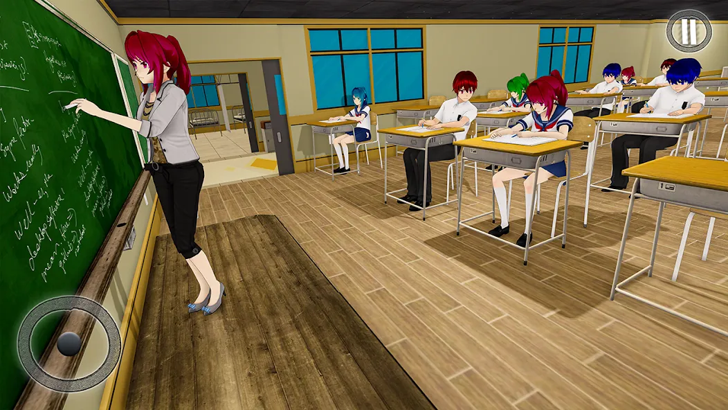 Anime Girl School Teacher 3D [МОД: Меню, Бесконечные монеты и Открытые уровни] Screenshot 2