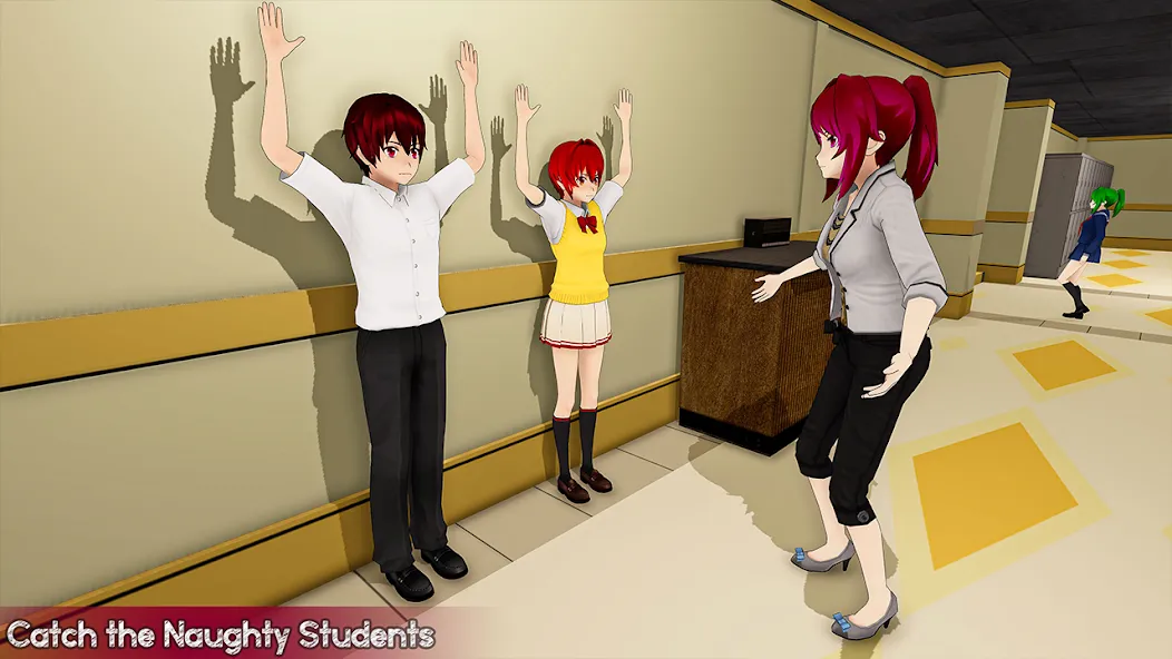 Anime Girl School Teacher 3D [МОД: Меню, Бесконечные монеты и Открытые уровни] Screenshot 3