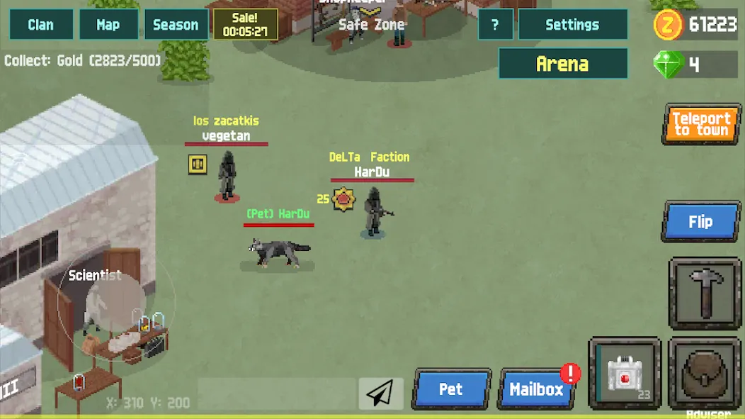 Zombix Online (Зомбикс Онлайн) [МОД: Много монет, Открытые уровни и Мега MOD] Screenshot 1